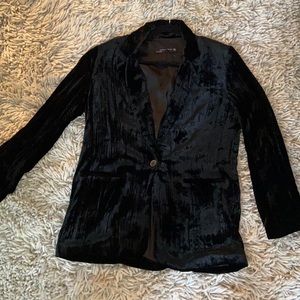 Zara velvet blazer size small